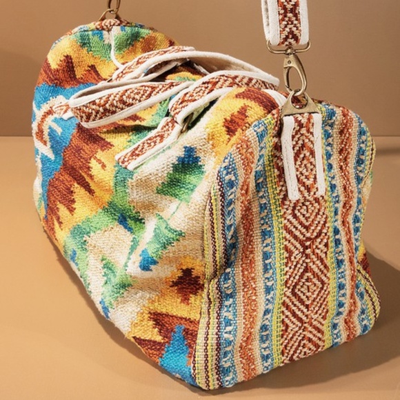 SOLD OUT Colorful Carmel Western Ethnic Handmade Navajo Pattern Large Travel - Picture 6 of 8